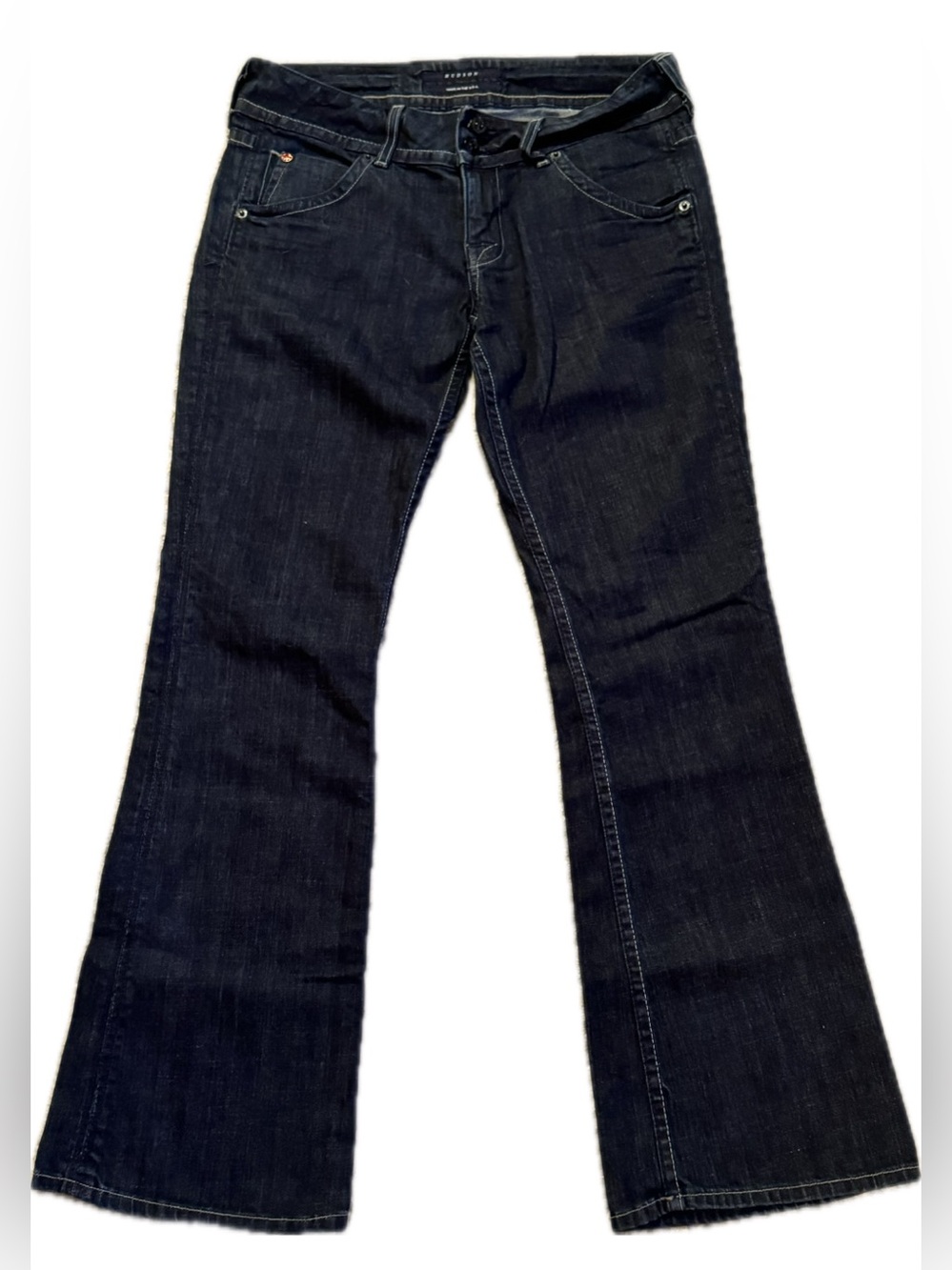 Hudson Jeans Dark Indigo Flare Wide-Leg Jeans